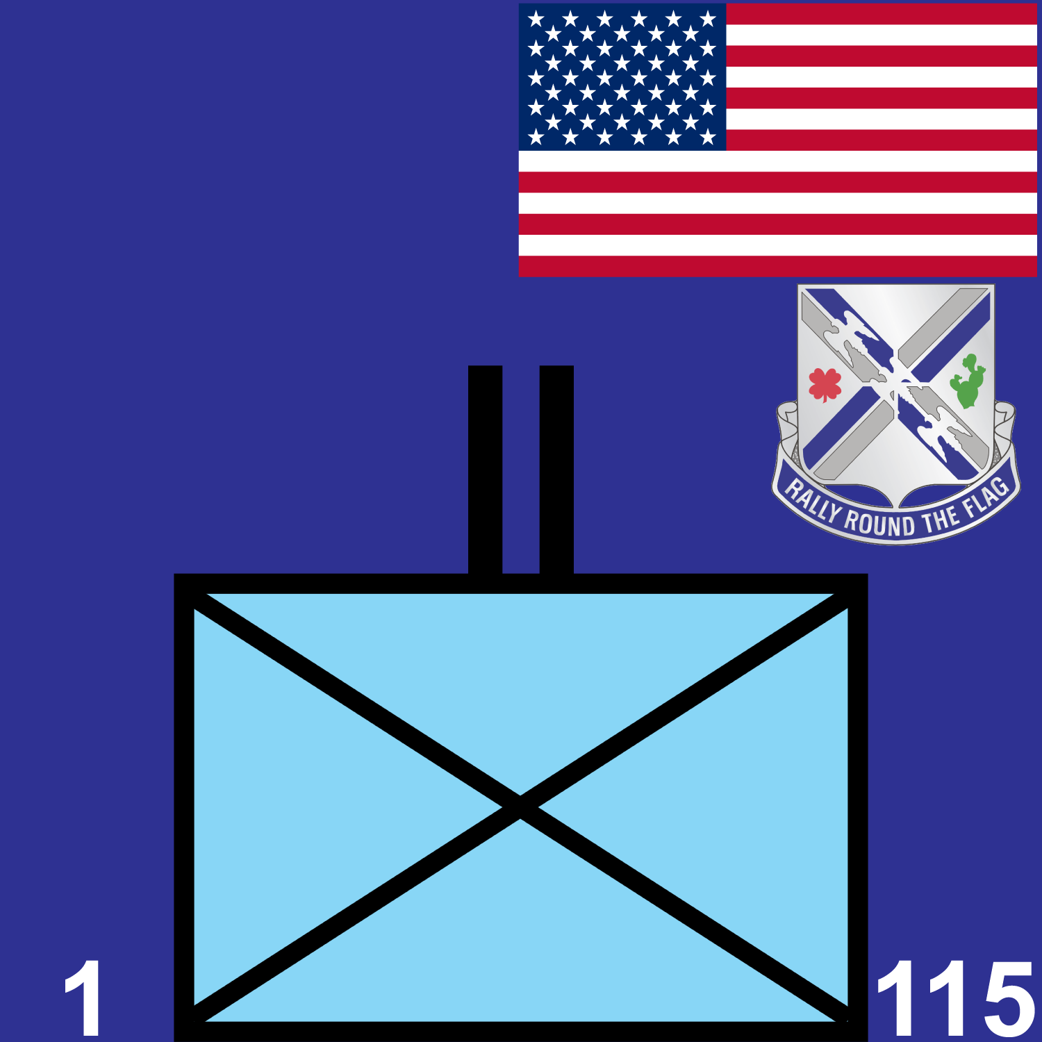 1st Battalion, 115th Infantry Regiment icon